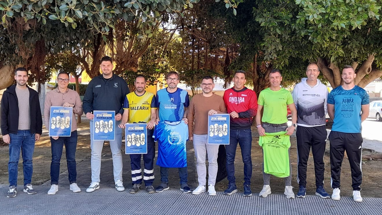 Organizadores y colaboradores de la 21k Marina Alta de Els Poblets, Dénia, El Verger y Ondara