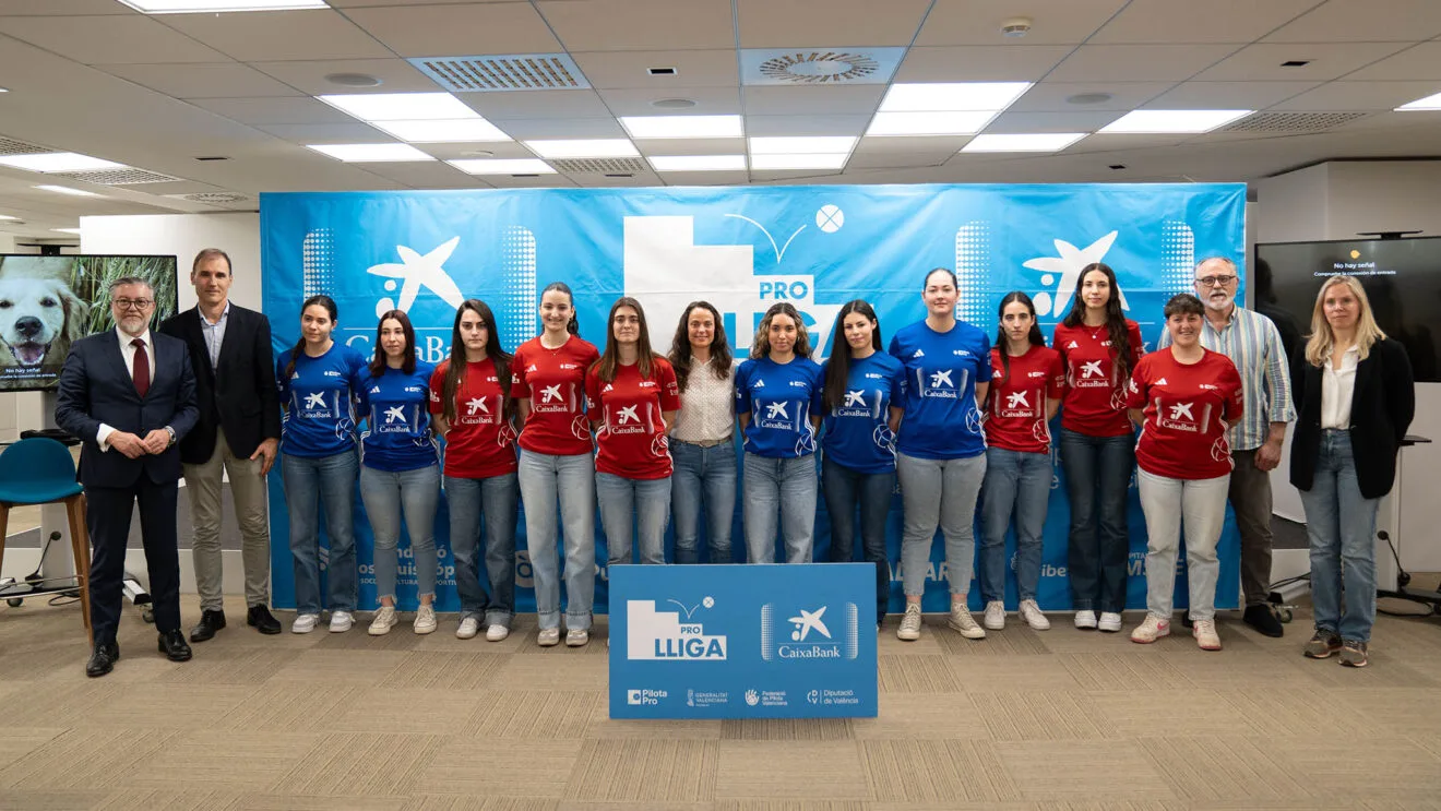 Presentación de las finales de la Lliga CaixaBank de raspall femení