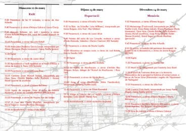 Programa de las III Jornadas de Memoria Democrática de la Marina Alta del IES Teulada