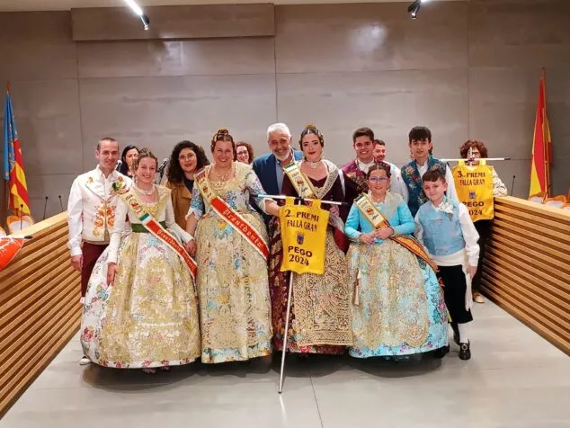 zweiter Preis für die große Falla der Pego Fallas 2024