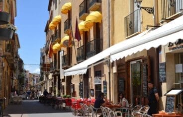 Terrazas de la Calle Loreto de Dénia
