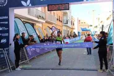 Toni Soler llegando a meta