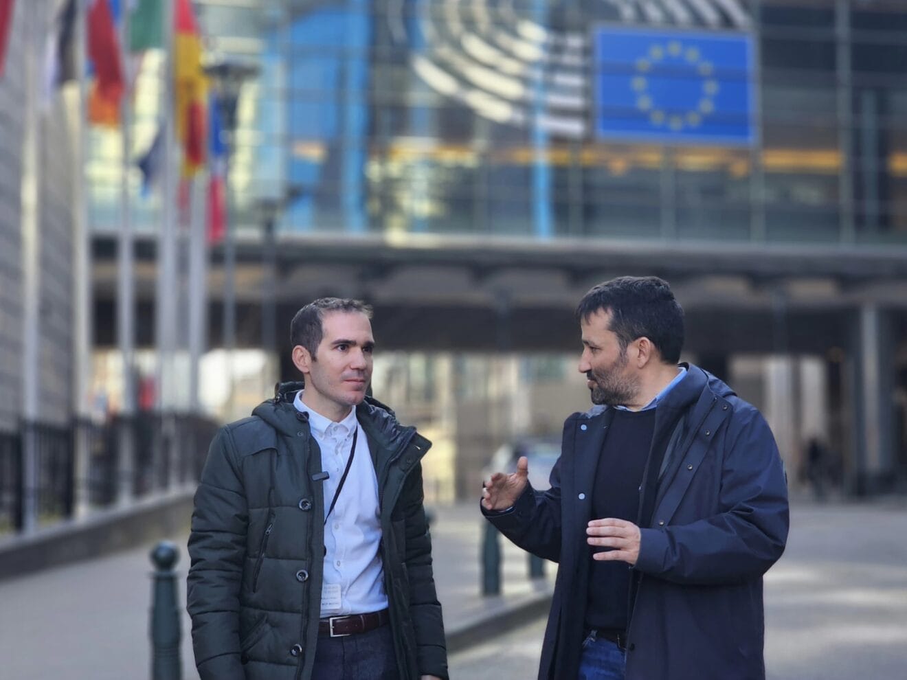 Ximo Perles y Vicent Marzà en Bruselas