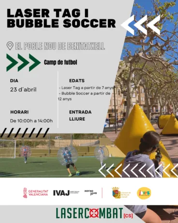 Actividad de Pascua de Benitatxell sobre el Laser Tag y el Booble Soccer