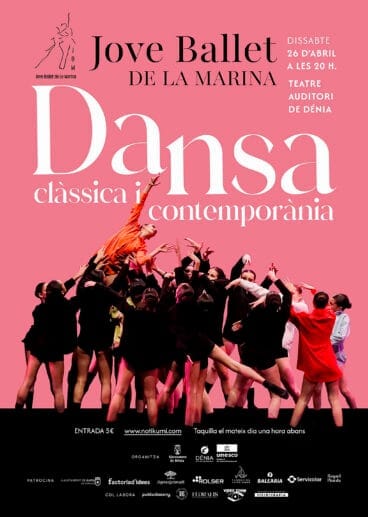 Cartel de la primera actuación del Jove Ballet de la Marina en su gira comarcal