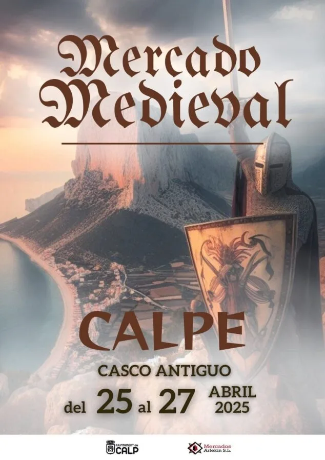 Imagen: Cartel del Mercado Medieval de Calp 2025