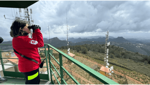 Imagen: Coordinación del dispositivo antiincendios