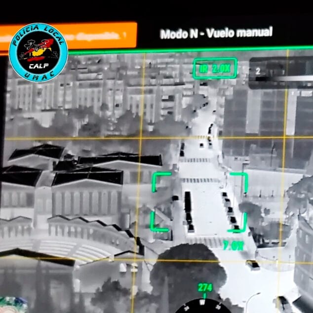 Imagen: Dron térmico para patrullas nocturnas en Calp