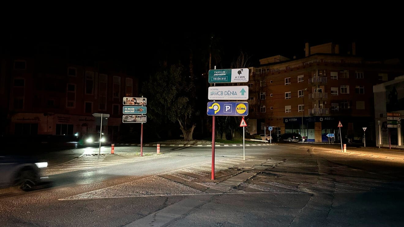 El gran apagón en las calles de Dénia 15