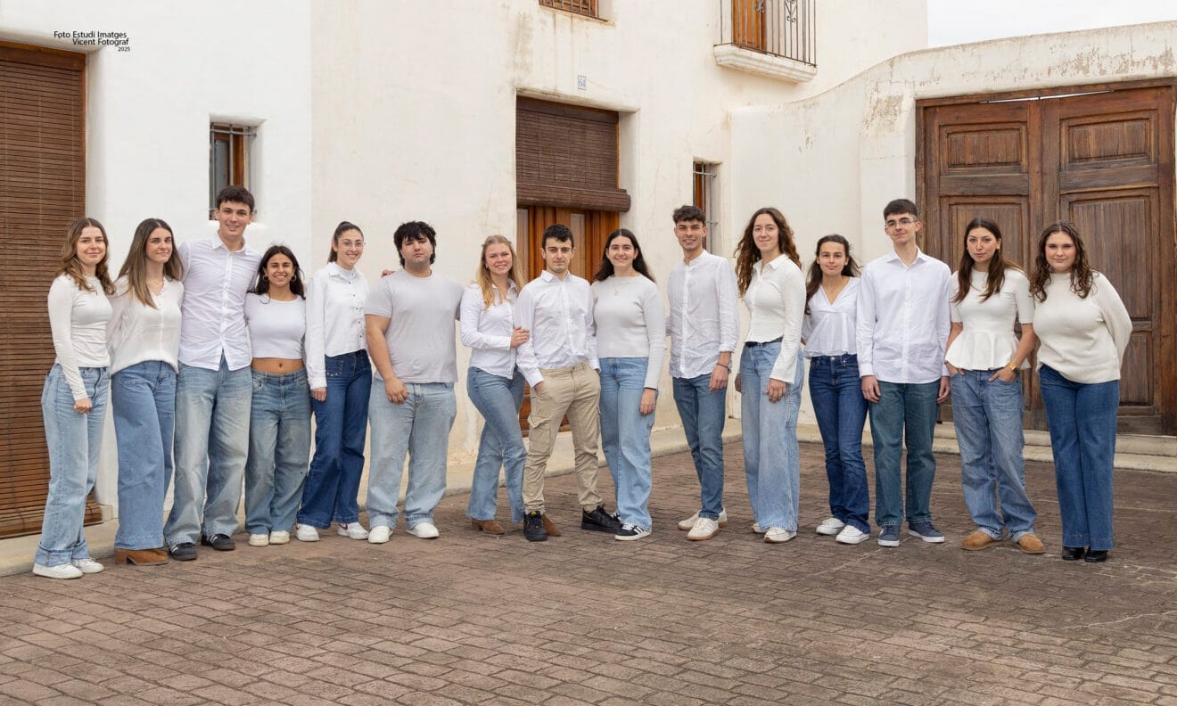 Festeros 2025 de las fiesta de La Rosa de El Poble Nou de Benitatxell