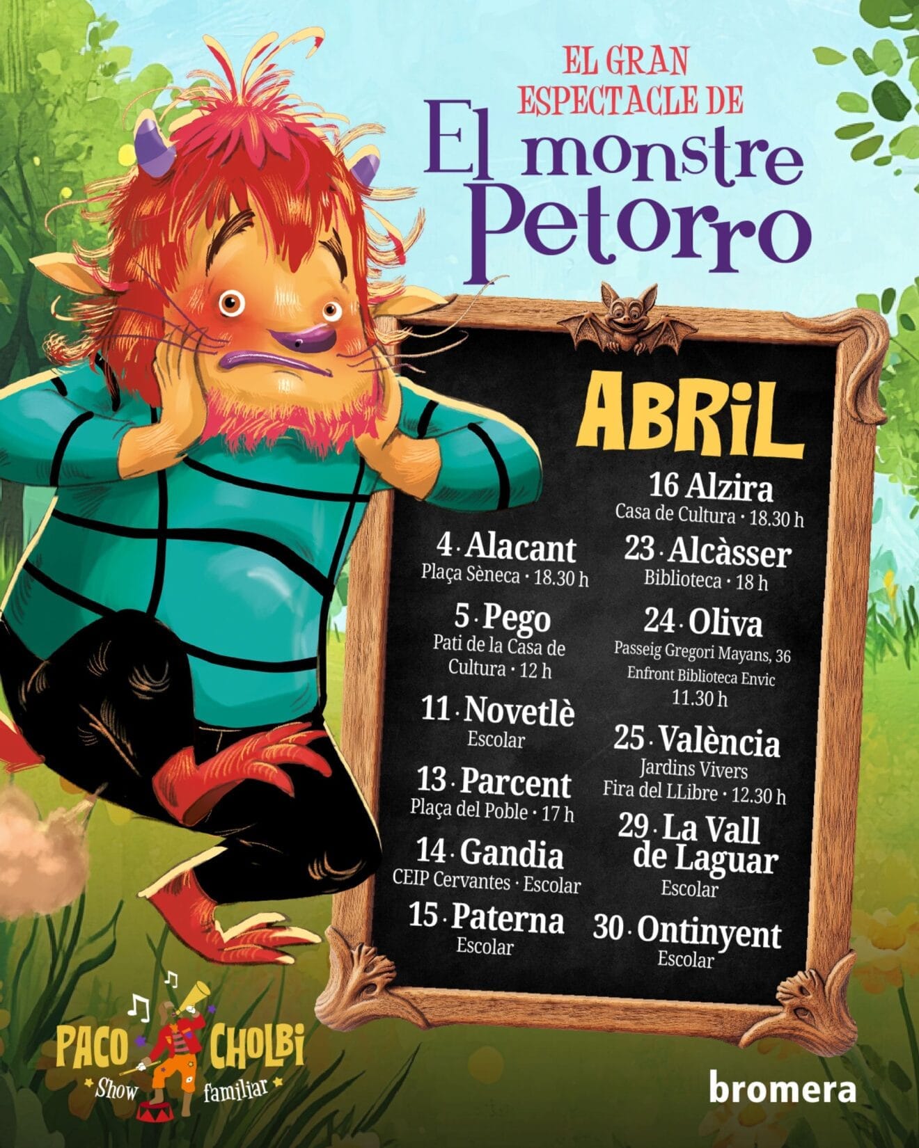 La programación 'El Monstruo Petorro' por toda la Comunidad Valenciana