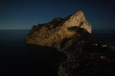 Parque Natural del Peñón de Ifach de Calp de noche