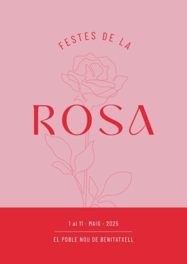 Cartel Festes de La Rosa de El Poble Nou de Benitatxell