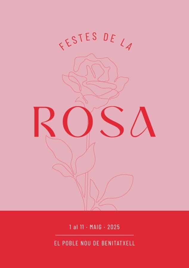 Imagen: Cartel Festes de La Rosa de El Poble Nou de Benitatxell