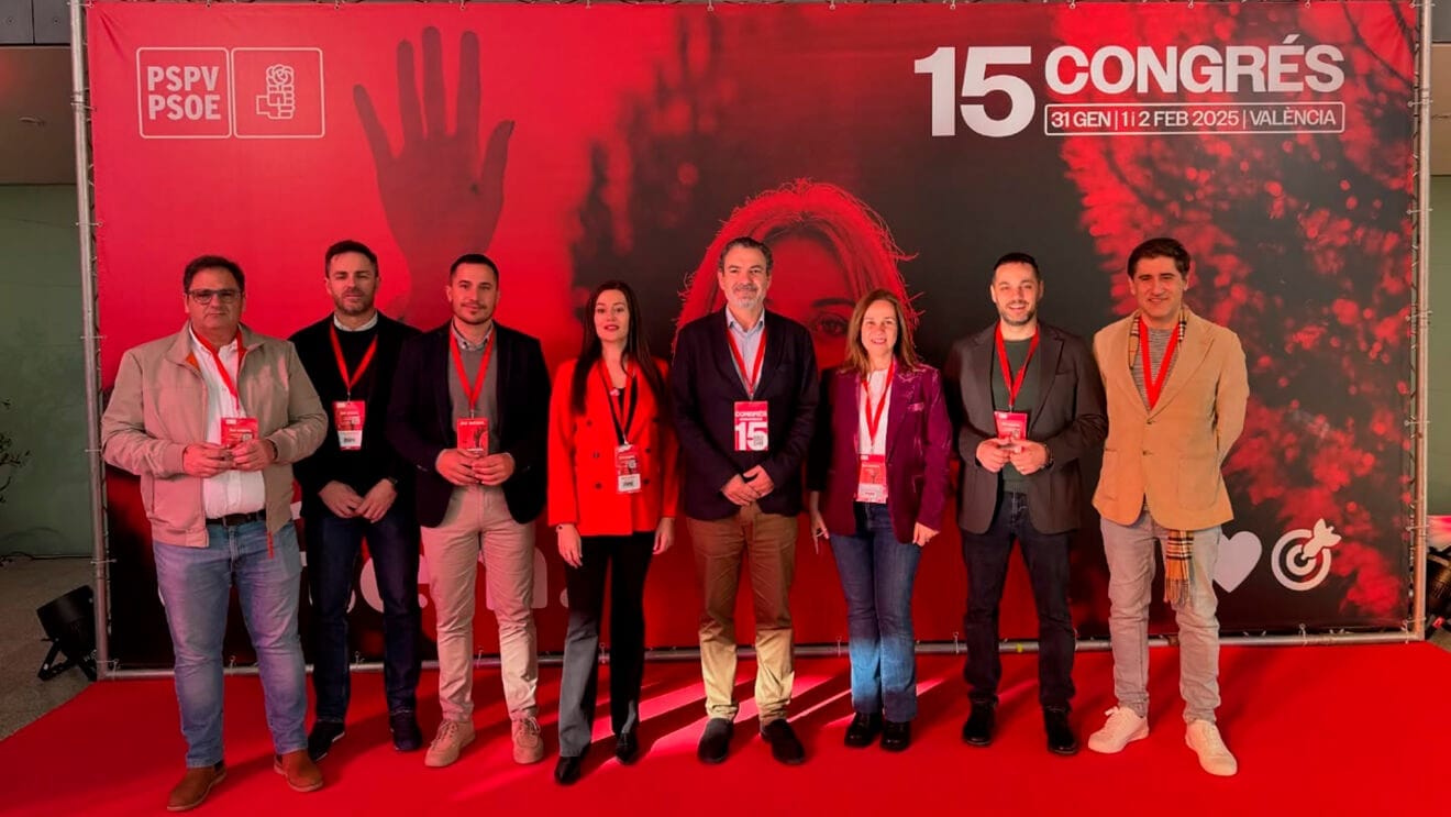 Socialistas de la Diputación de Alicante en el 15º Congreso del PSPV-PSOE