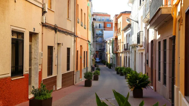 una calle de ondara archivo