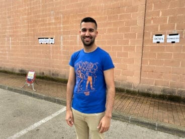 Valen Alcalà, regidor de Deportes de Dénia, en la jornada Olímpics 2025 de la Marina Alta