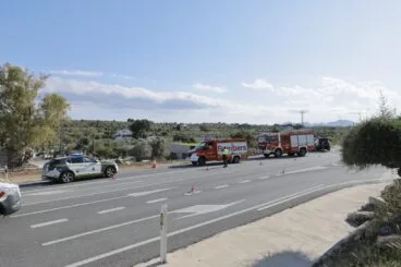 Colisión frontal en la N332 en Benissa