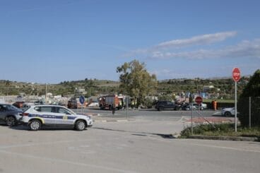 Colisión frontal en la N332 en Benissa