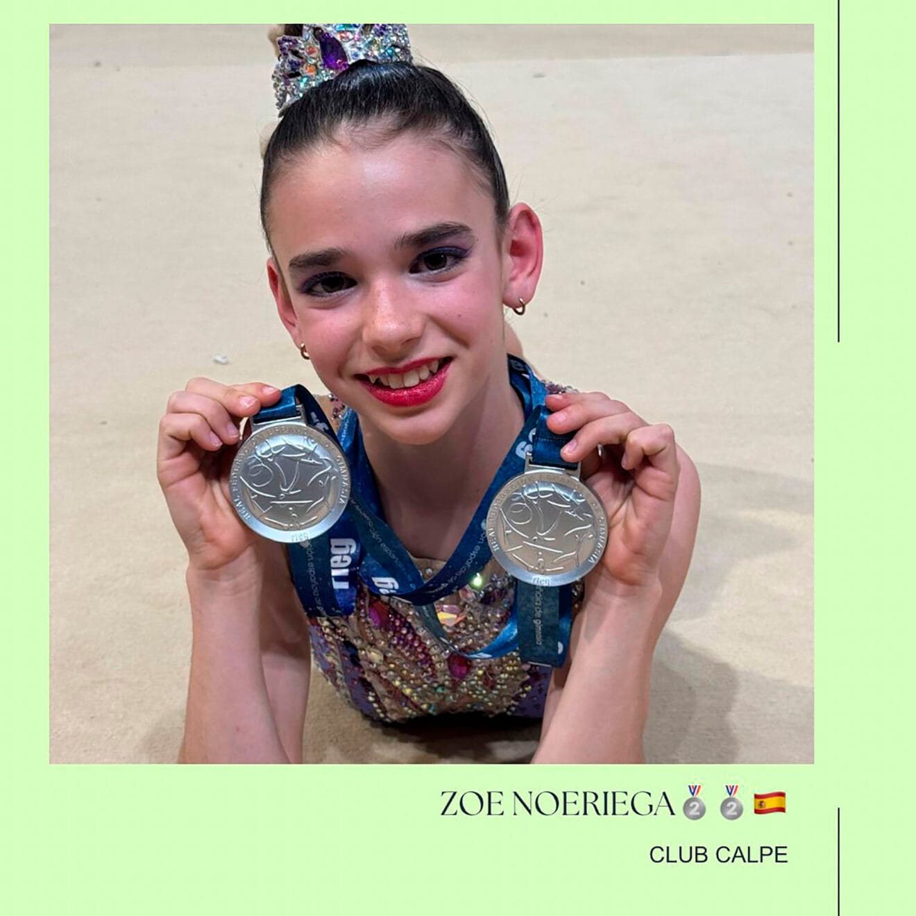 Zoe Noeriega, del Club Gimnasia Calpe