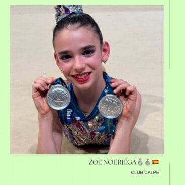 Zoe Noeriega, del Club Gimnasia Calpe