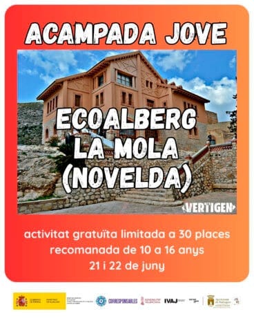 Actividad de acampada para jóvenes de Pedreguer