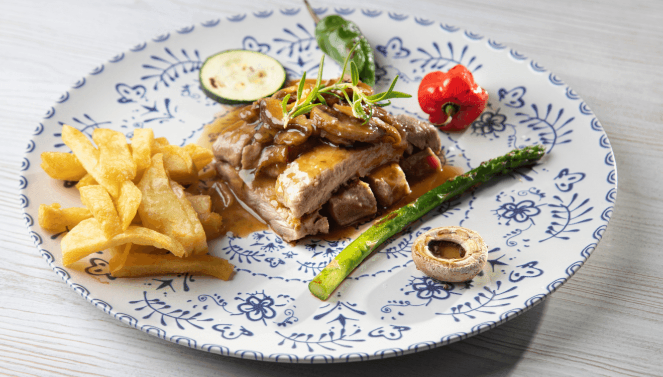 Carne jugosa del Restaurante Pepe y Estrella