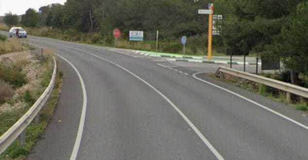 Imagen: Carretera en la que ha tenido lugar el accidente | Foto Archivo