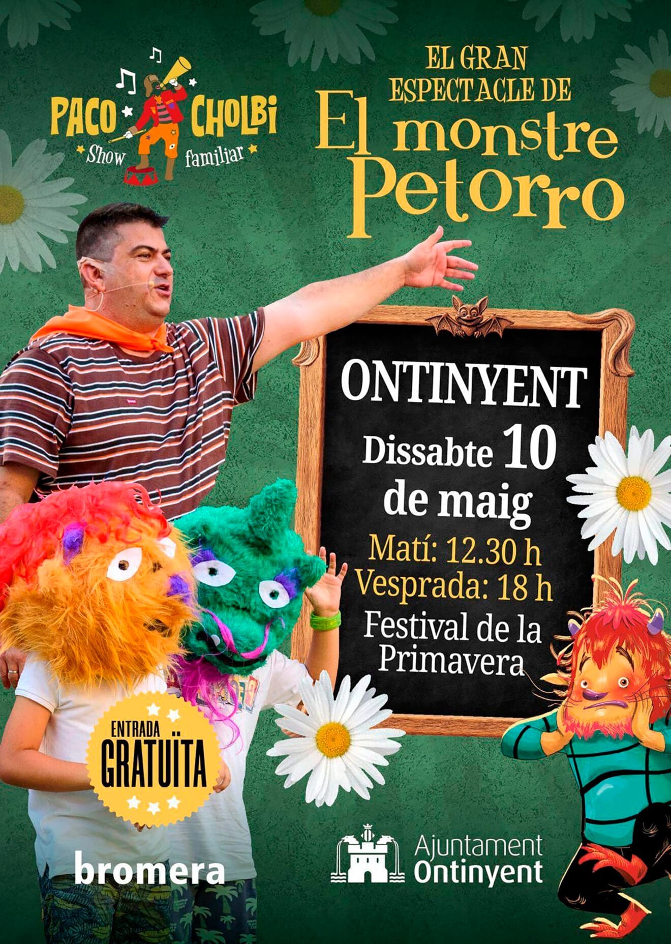 Cartel de 'El Monstre Petorro' en Ontinyent