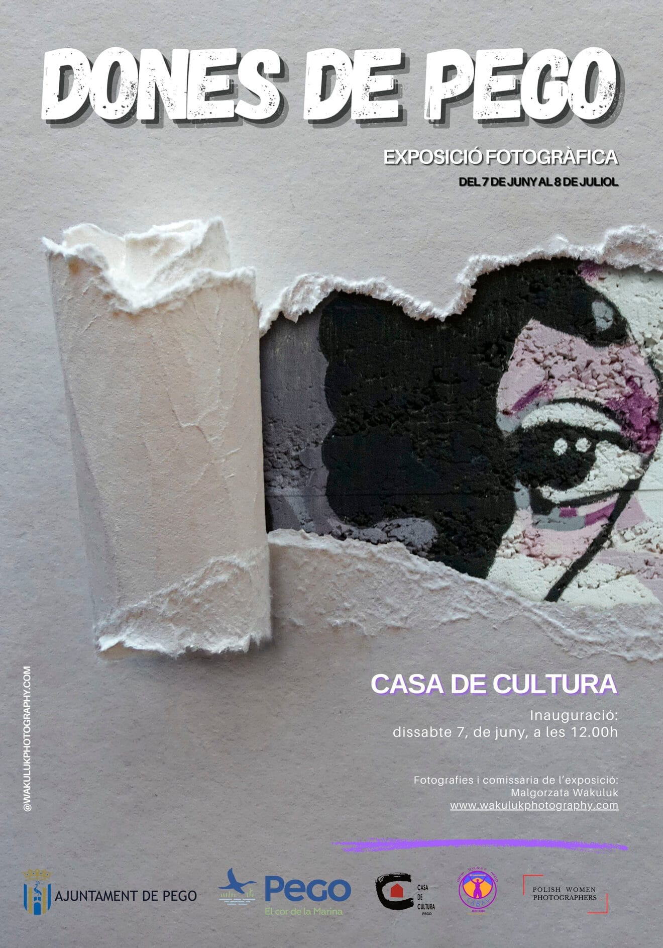 Cartel de la exposición 'Dones de Pego' en la Casa de Cultura