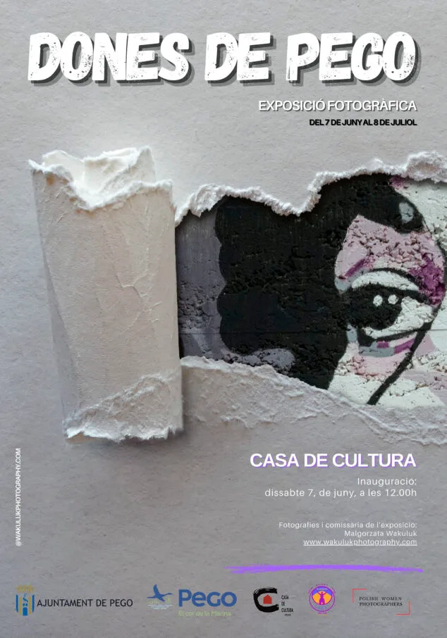 Imagen: Cartel de la exposición 'Dones de Pego' en la Casa de Cultura