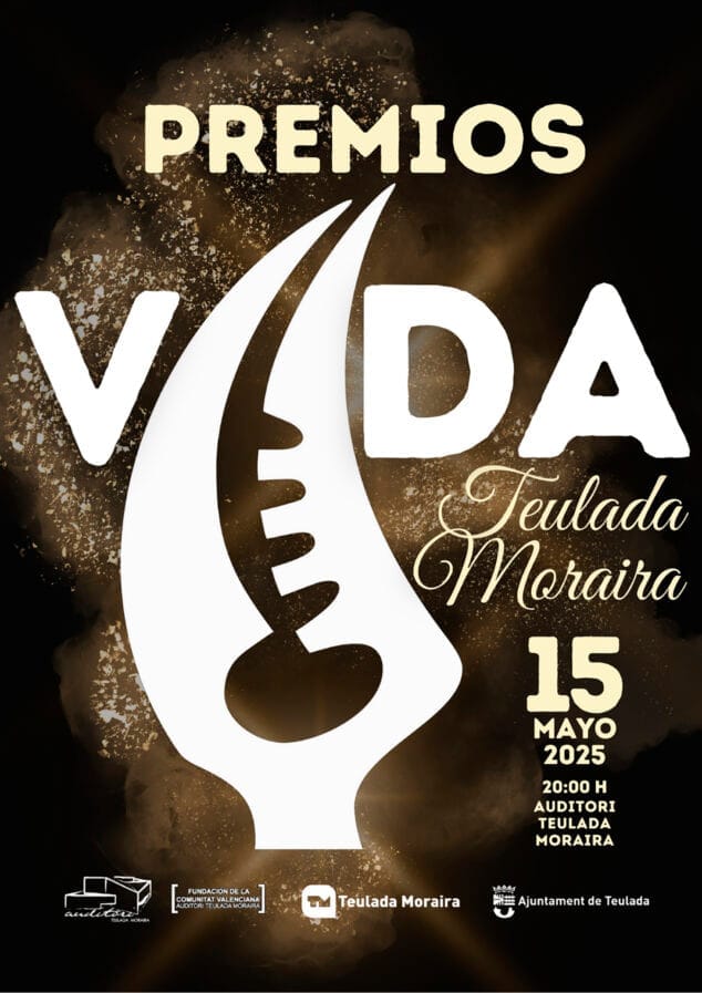 Imagen: Cartel de los Premios Vida de Teulada Moraira 2025