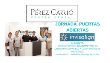 centro dental perez carrio organiza una consulta gratuita de ortodoncia invisible el 22 de mayo