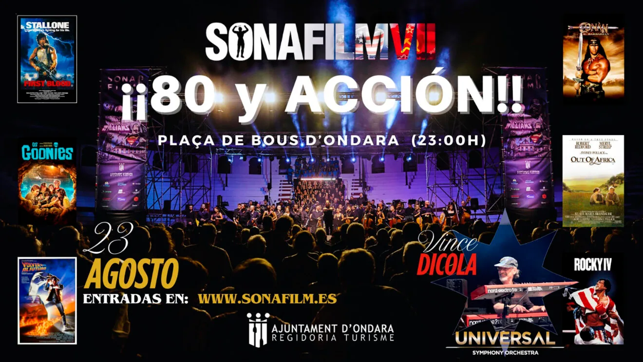 Concierto ‘80 y ¡Acción!’ en Ondara del Sonafilm 2025