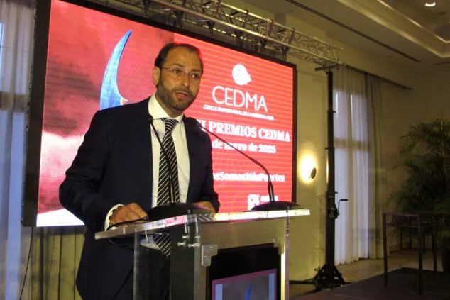 Imagen: Discurso de Benito Mestre, presidente de CEDMA en la gala de entrega de Premios este 2025
