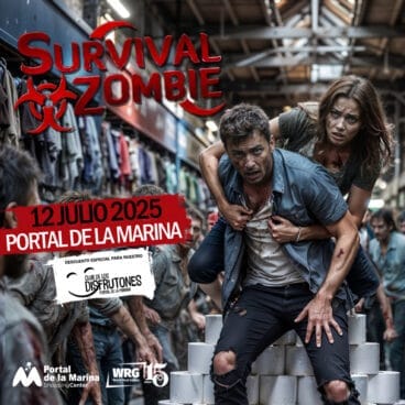 El apocalipsis llega a Portal de la Marina con Survival Zombie ¿serás superviviente o zombi?
