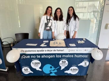 Equipo de Neumología del Hospital de Dénia por el Día Mundial sin Tabaco
