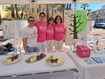 Equipo del Centro de Salud del Verger por el Día Mundial sin Tabaco