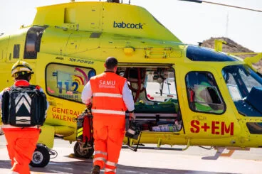 helicoptero medicalizado de emergencias gva
