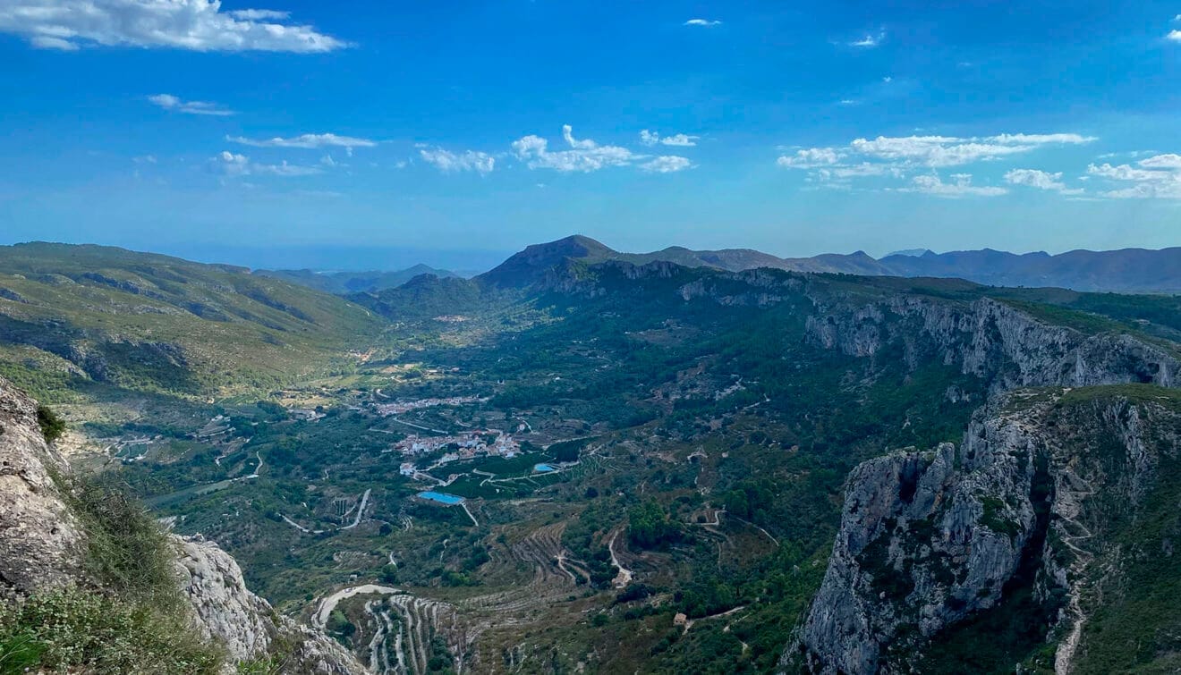 La Marina Alta desde la Vall de Gallinera