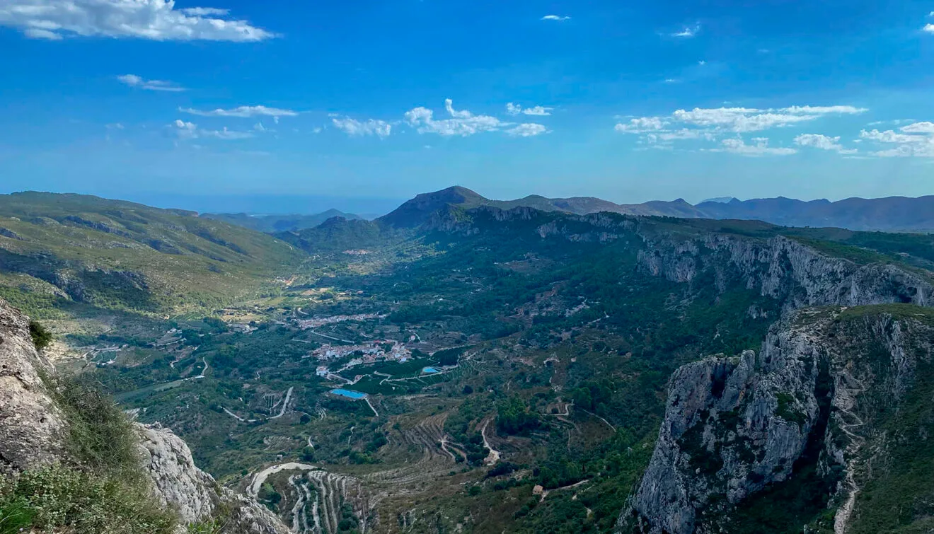La Marina Alta desde la Vall de Gallinera