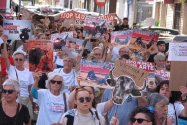 manifestacion antitaurina en ondara en 2024