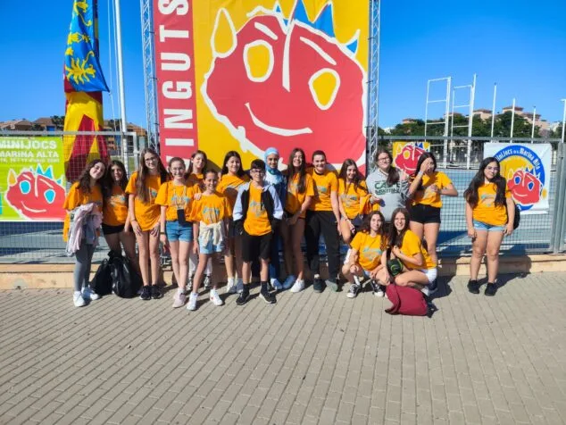 Imagen: Deportistas de Calp en los minijocs