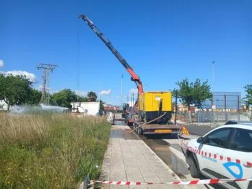 Proceso inyección de ácido sulfámico y aire comprimido