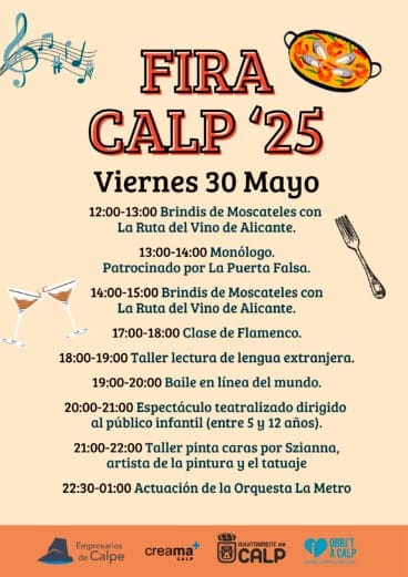 Programación de FiraCalp 2025 el viernes 30 de mayo
