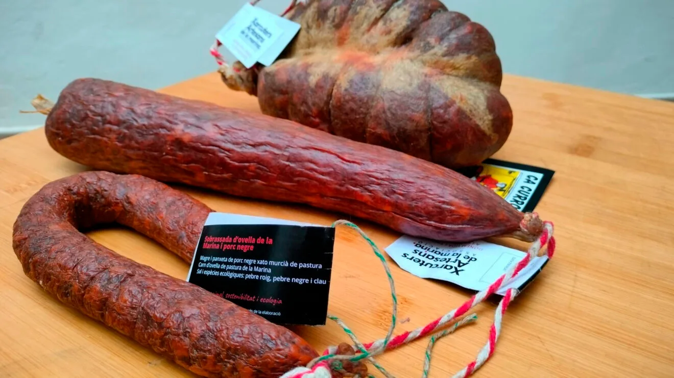 Sobrasadas de porc negre y ovella de la Marina