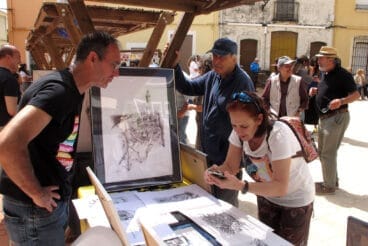 Toni Ortolà en el Mercat d’Art en Els Poblets