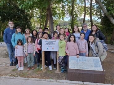 Visita del alumnado de la escuela de Vall de Gallinera a Puigpunyent