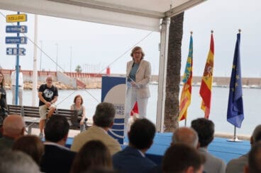 Rosa Cardona, alcaldesa de Xàbia durante el acto