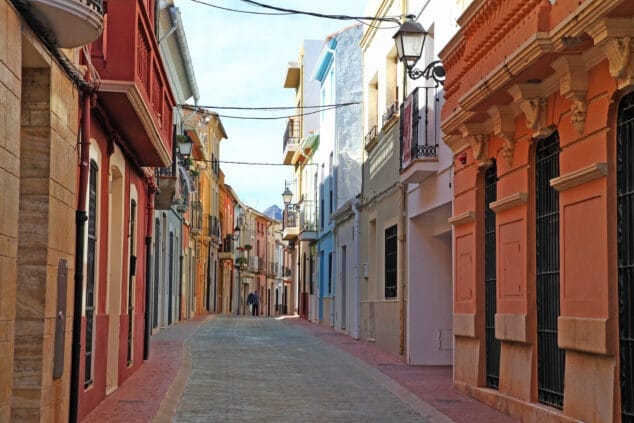 calle mayor de beniarbeig archivo